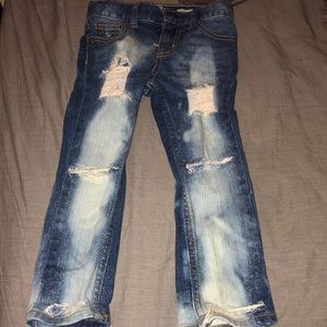 Distressed jeans